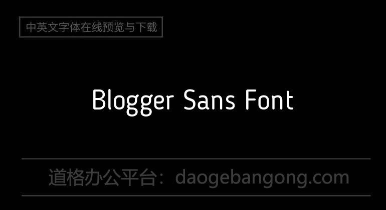 Blogger Sans Font