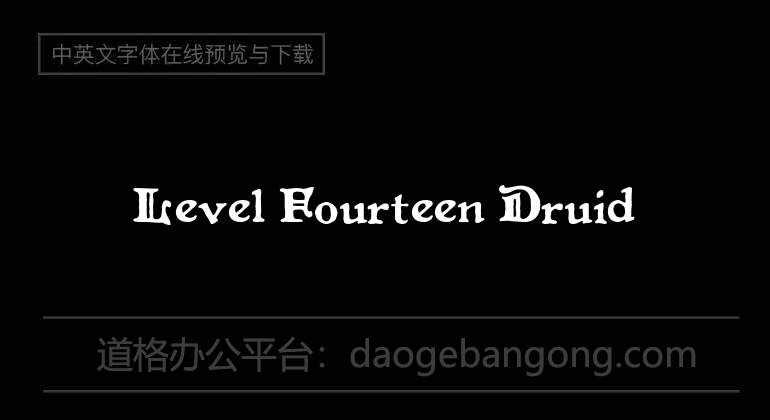 Level Fourteen Druid