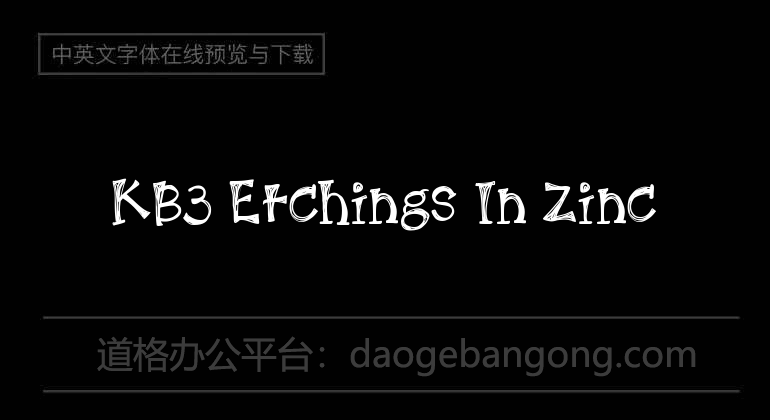 KB3 Etchings In Zinc