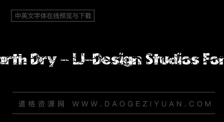 Earth Dry - LJ-Design Studios Font