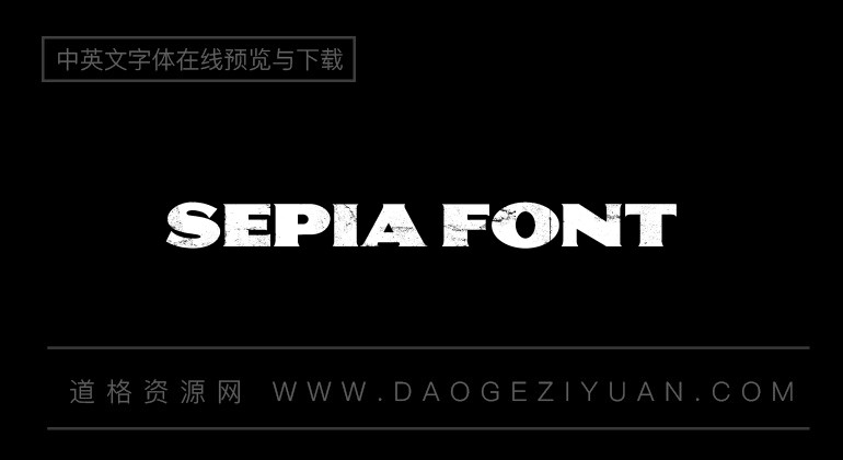 SEPIA Font