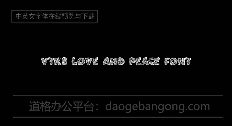 VTKS Love and Peace Font