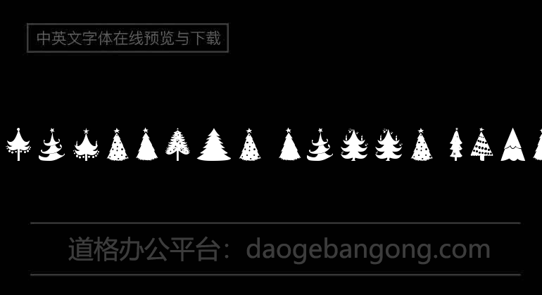 Christmas Trees Font