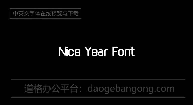 Nice Year Font