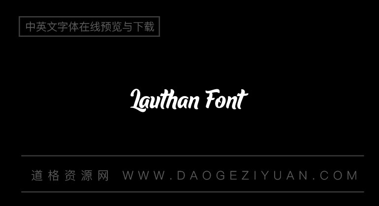Lauthan Font