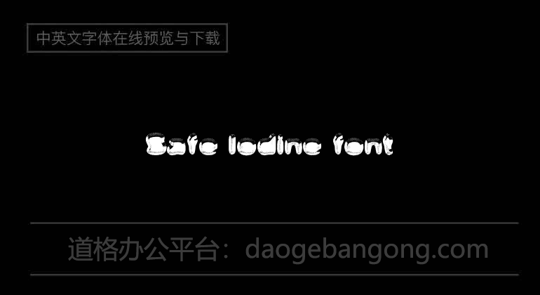 Safe Iodine Font