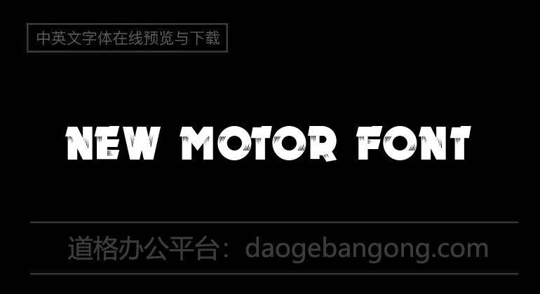 New MOTOR Font