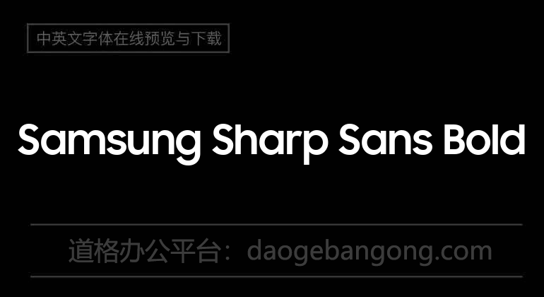 Samsung Sharp Sans Bold
