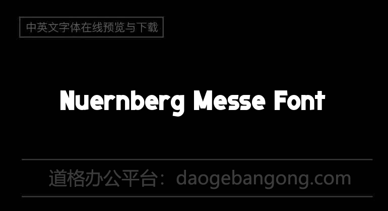 Nuernberg Messe Font