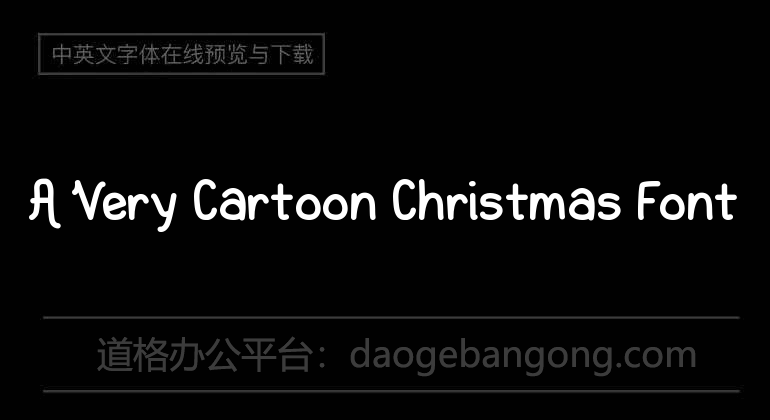 A Very Cartoon Christmas Font