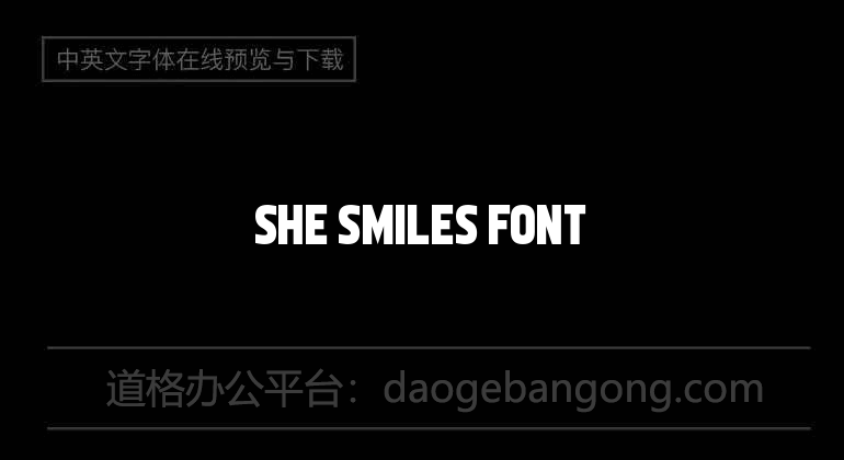 She Smiles Font