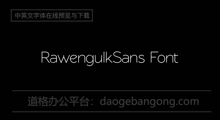 RawengulkSans Font