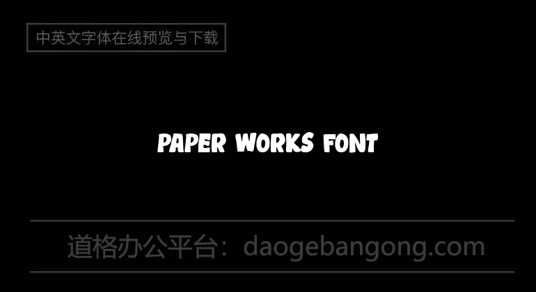 Paper Works Font