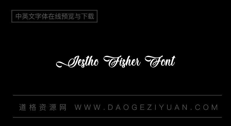 Jestho Fisher Font