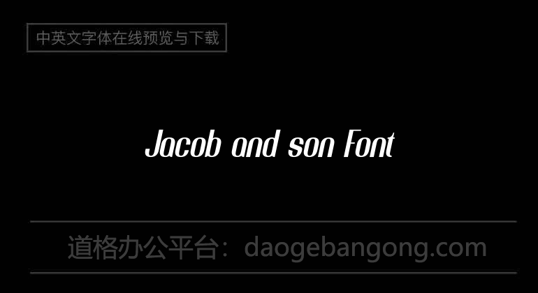 Jacob and son Font