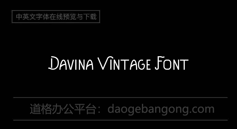 Davina Vintage Font