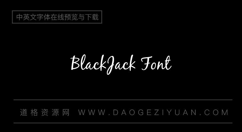 BlackJack Font