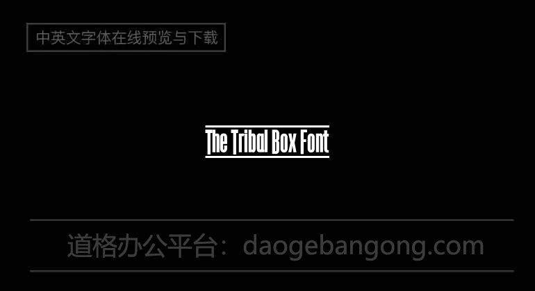The Tribal Box Font