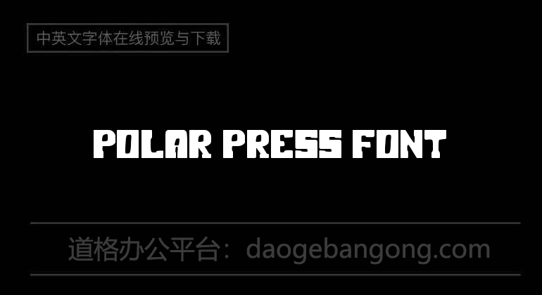 Polar Press Font