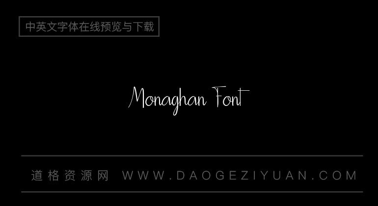 Monaghan Font