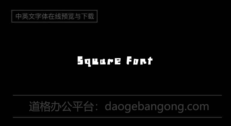 Square Font