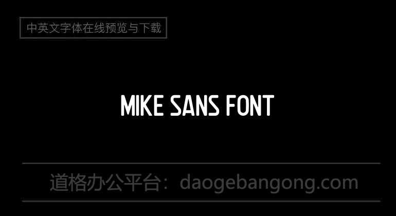 Mike Sans Font