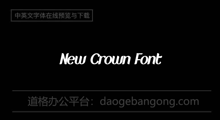 New Crown Font