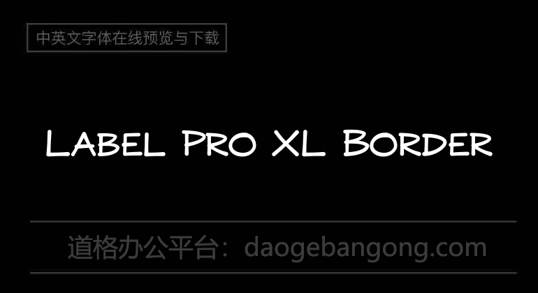 Label Pro XL Border