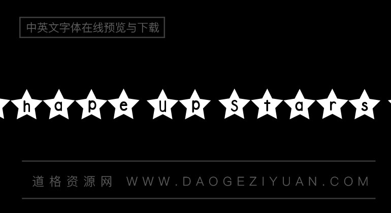 DJB Shape Up Stars Font