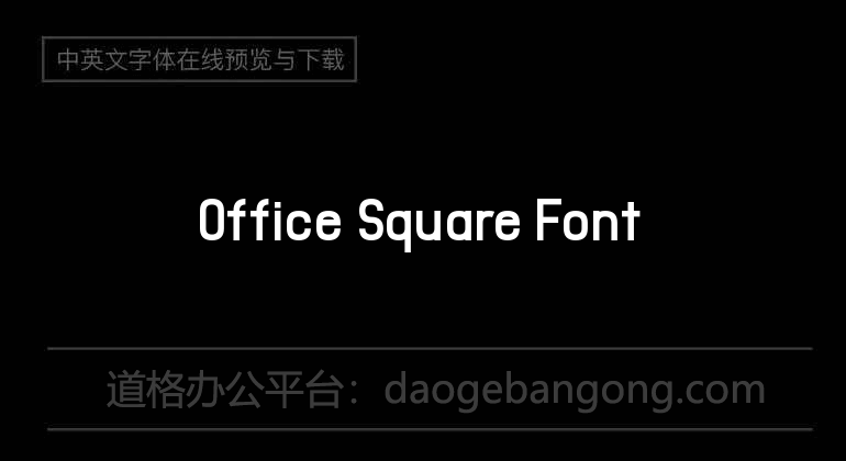 Office Square Font