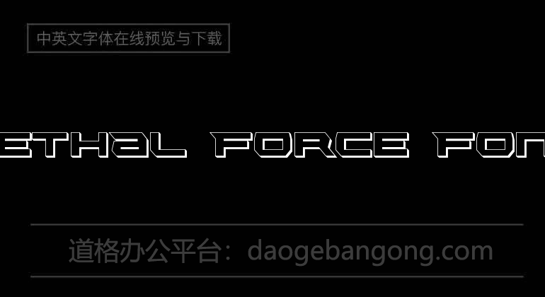 Lethal Force Font