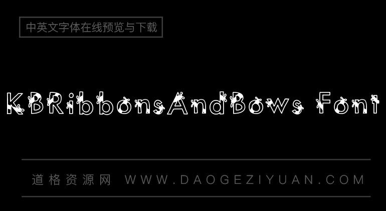 KBRibbonsAndBows Font
