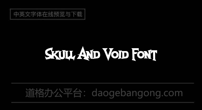 Skull And Void Font