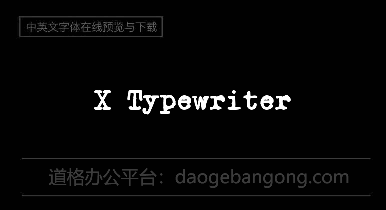 X Typewriter