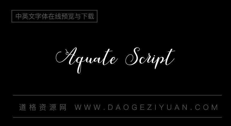 Aquate Script