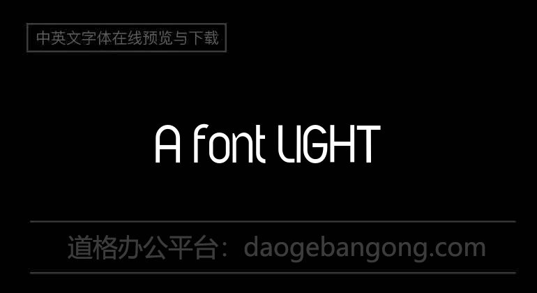 A font LIGHT