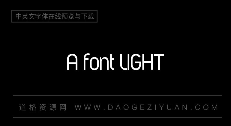 A font LIGHT