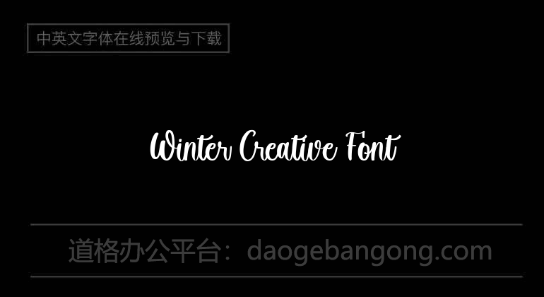 Winter Creative Font