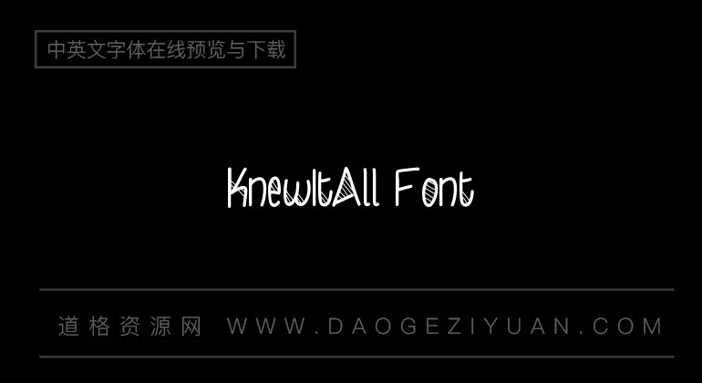 KnewItAll Font