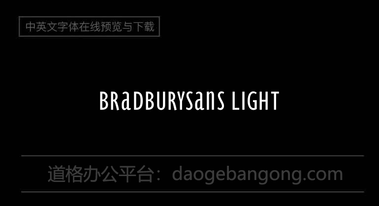 BradburySans Light