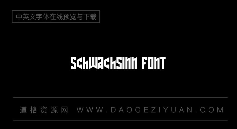 Schwachsinn Font