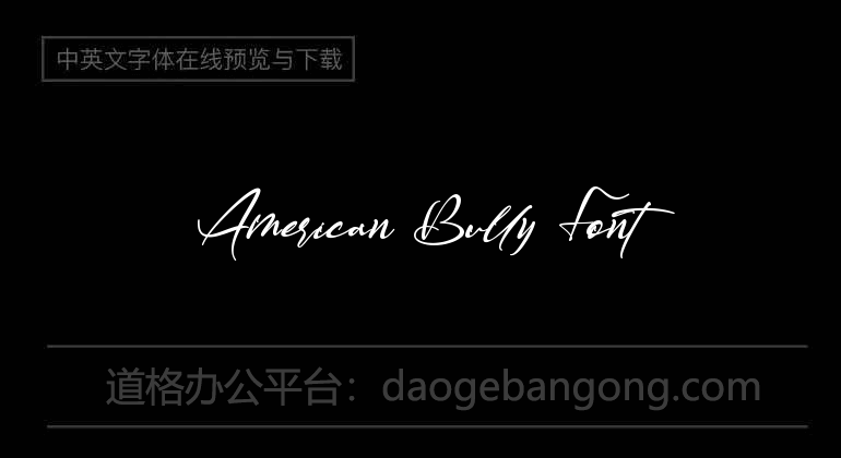 American Bully Font