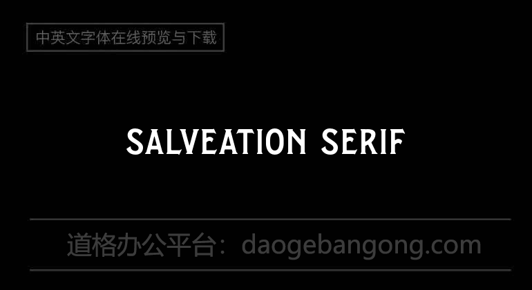 Salveation Serif