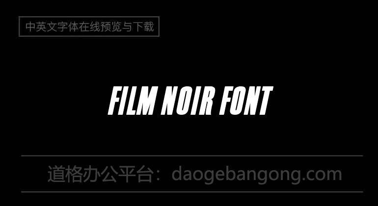 Film Noir Font