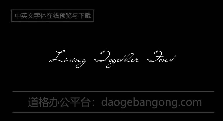 Living Together Font