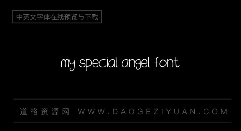 my special angel Font