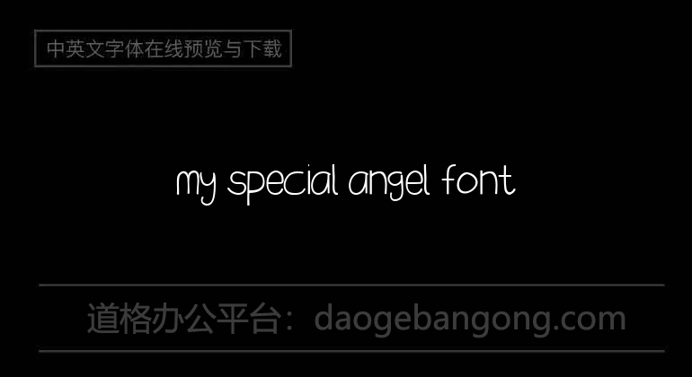 my special angel Font