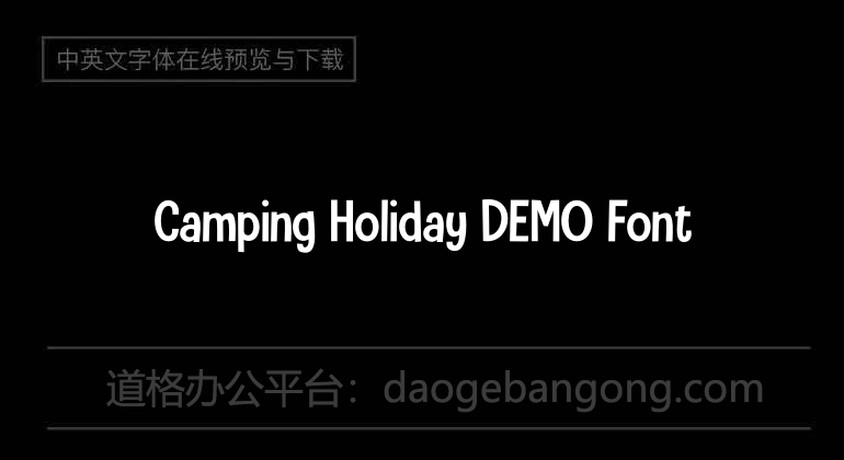 Camping Holiday DEMO Font