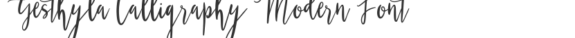 Gesthyla Calligraphy Modern Font