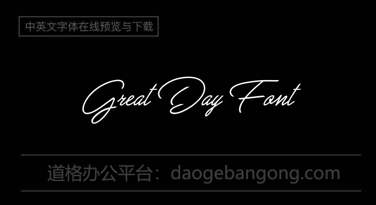 Great Day Font